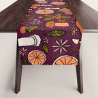 Holiday Mushroom Print Table Runner Gallery Image 1