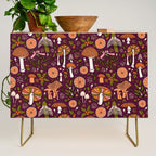 Holiday Mushroom Print Credenza Gallery Image 1
