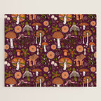 Holiday Mushroom Print Jigsaw Puzzle Gallery Image 1