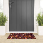 Holiday Mushroom Print Welcome Mat Gallery Image 3