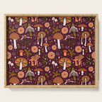 Holiday Mushroom Print Serving Tray Gallery Image 1