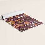 Holiday Mushroom Print Yoga Mat Gallery Image 2