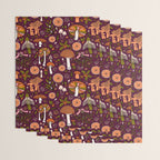 Holiday Mushroom Print Wrapping Paper Gallery Image 3