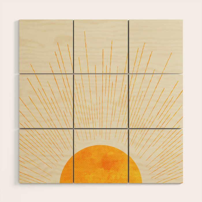 Boho Sunrise  Wood Wall Art Gallery Image 1