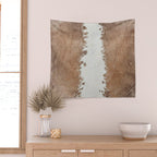 Rustic Farm Cowhide Print Wall Tapestry Gallery Image 2