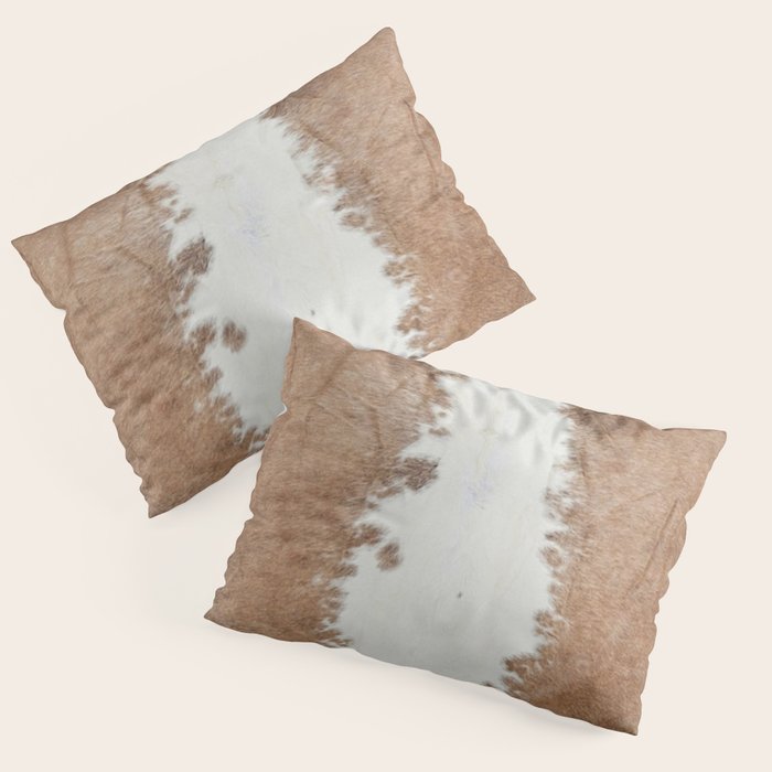 Rustic Farm Cowhide Print Pillow Sham Gallery Image 1