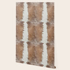 Rustic Farm Cowhide Print Wallpaper Gallery Image 2