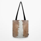 Rustic Farm Cowhide Print Tote Bag Gallery Image 2