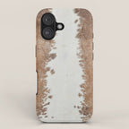 Rustic Farm Cowhide Print iPhone Case Gallery Image 1