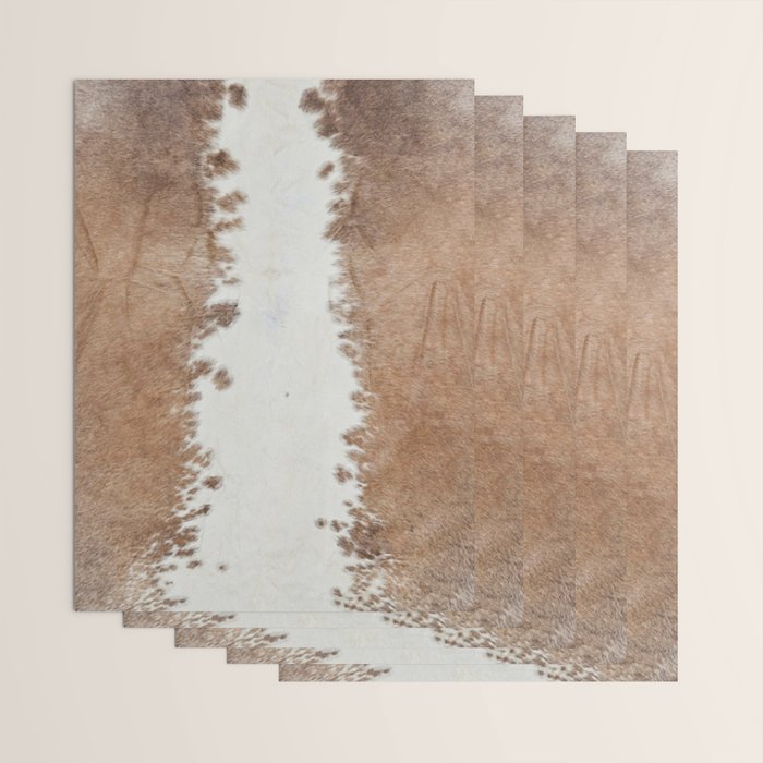 Rustic Farm Cowhide Print Wrapping Paper Gallery Image 3