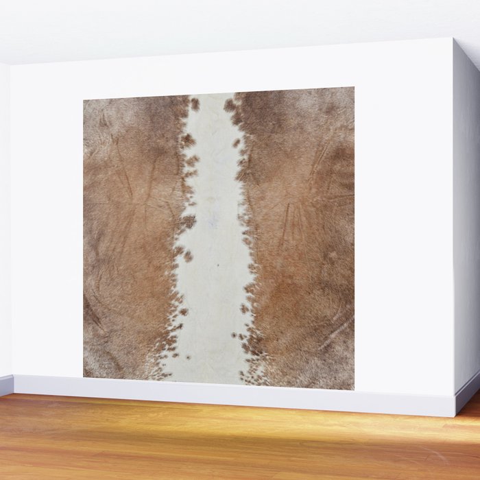 Rustic Farm Cowhide Print Wall Mural Gallery Image 2