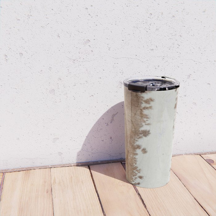 Rustic Farm Cowhide Print Travel Mug Gallery Image 4