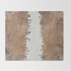 Rustic Farm Cowhide Print Throw Blanket Gallery Image 2