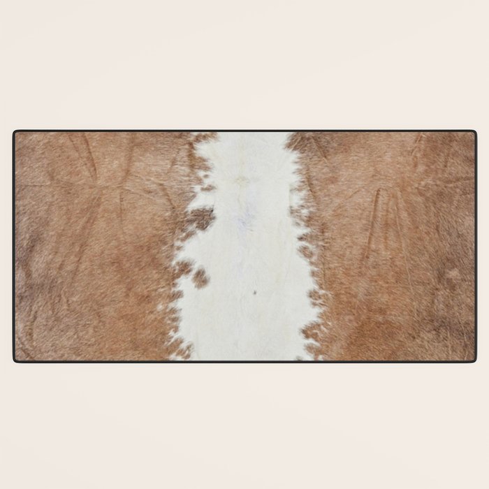 Rustic Farm Cowhide Print Desk Mat Gallery Image 3