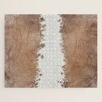 Rustic Farm Cowhide Print Jigsaw Puzzle Gallery Image 1