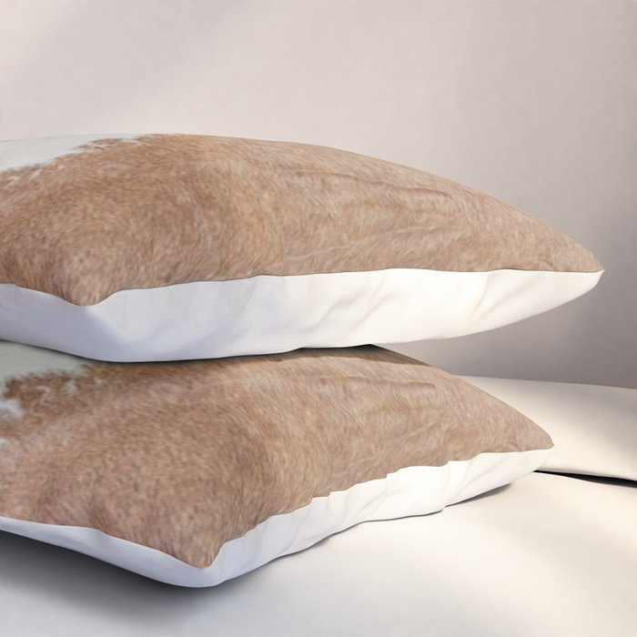 Rustic Farm Cowhide Print Pillow Sham Gallery Image 3