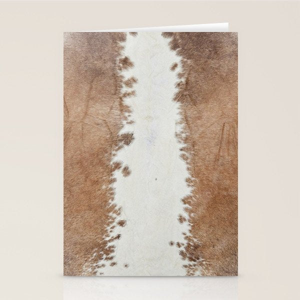Rustic Farm Cowhide Print Stationery Card Gallery Image 2