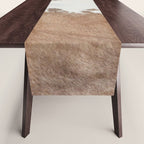 Rustic Farm Cowhide Print Table Runner Gallery Image 1