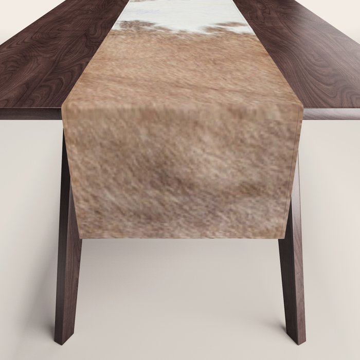 Rustic Farm Cowhide Print Table Runner Gallery Image 1