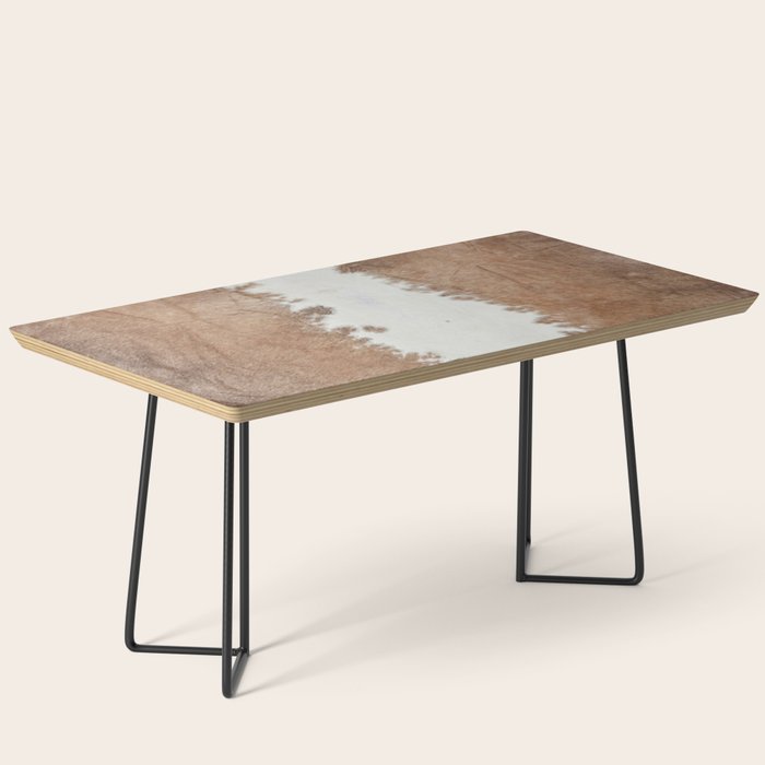 Rustic Farm Cowhide Print Coffee Table Gallery Image 1