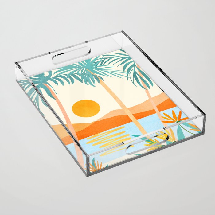 Bali Sunset Acrylic Tray Gallery Image 1