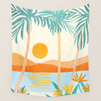 Bali Sunset Wall Tapestry Gallery Image 4