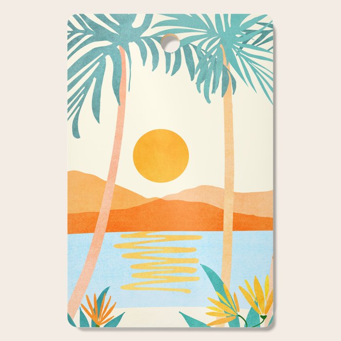Bali Sunset Cutting Board Gallery Image 1
