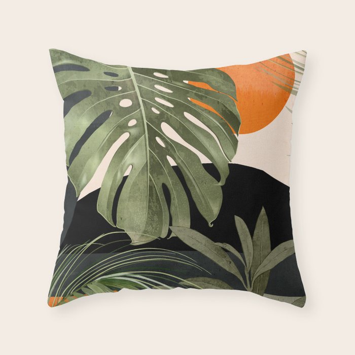 Jungle Abstract 11 Throw Pillow Gallery Image 6