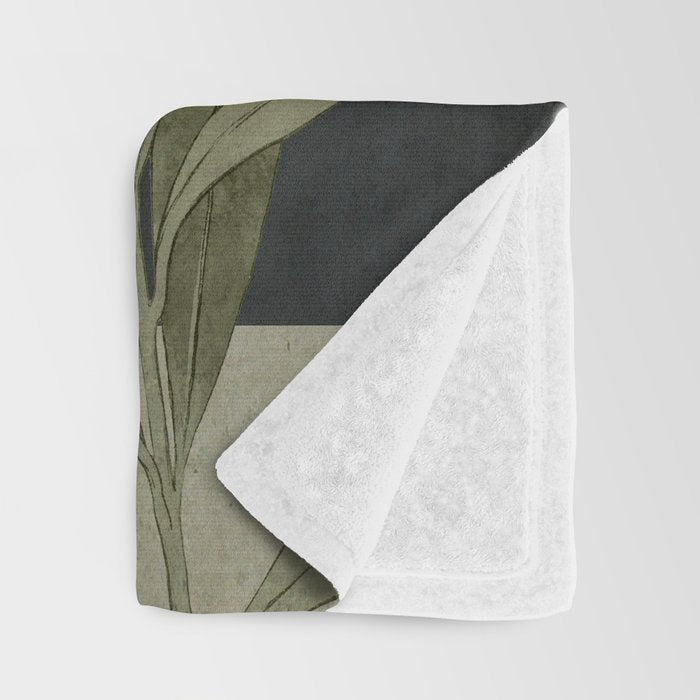 Jungle Abstract 11 Throw Blanket Gallery Image 3