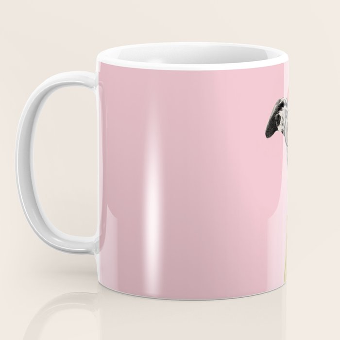 French style greyhound dog portrait Coffee Mug Gallery Image 3