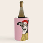 French style greyhound dog portrait Wine Chiller Gallery Image 1