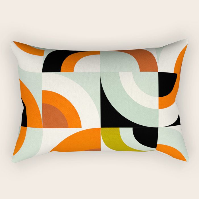 think big 6 mid century modern Rectangular Pillow Gallery Image 1