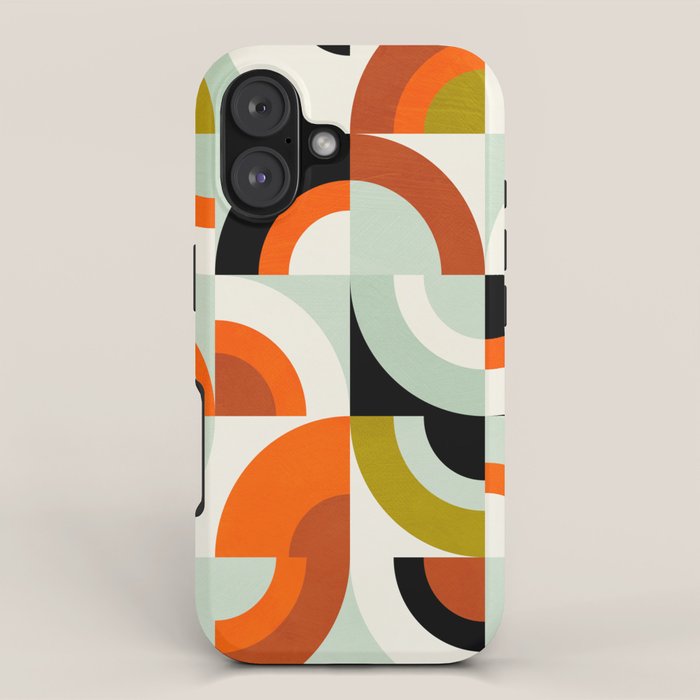 think big 6 mid century modern iPhone Case Gallery Image 1