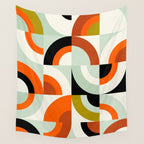 think big 6 mid century modern Wall Tapestry Gallery Image 4