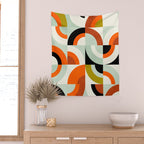 think big 6 mid century modern Wall Tapestry Gallery Image 2