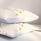 Blooming Wildflowers Yellow 2 Pillow Sham Gallery Image 3