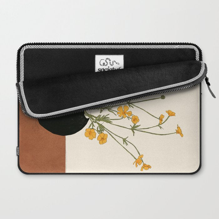 Blooming Wildflowers Yellow 2 Laptop Sleeve Gallery Image 2