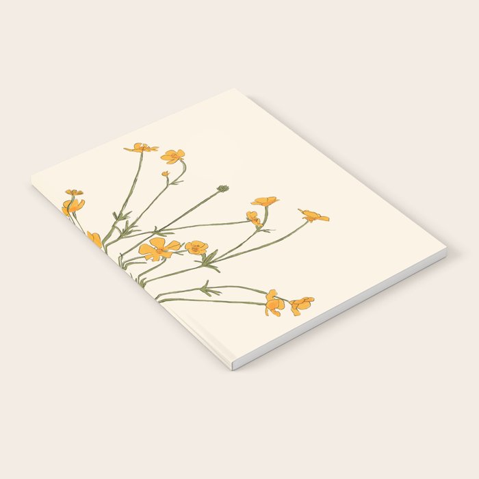 Blooming Wildflowers Yellow 2 Notebook Gallery Image 2