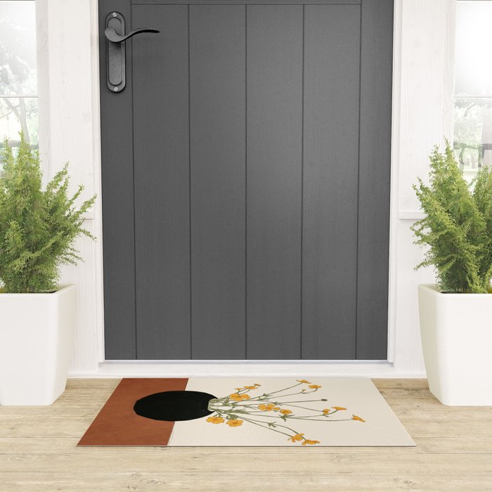 Blooming Wildflowers Yellow 2 Welcome Mat Gallery Image 3