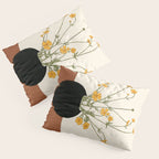 Blooming Wildflowers Yellow 2 Pillow Sham Gallery Image 3
