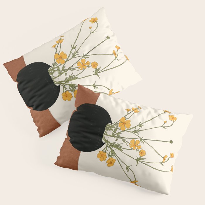 Blooming Wildflowers Yellow 2 Pillow Sham Gallery Image 3