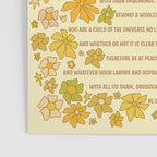 desiderata poem of peaceful living / retro art by surfy birdy Poster Gallery Image 3