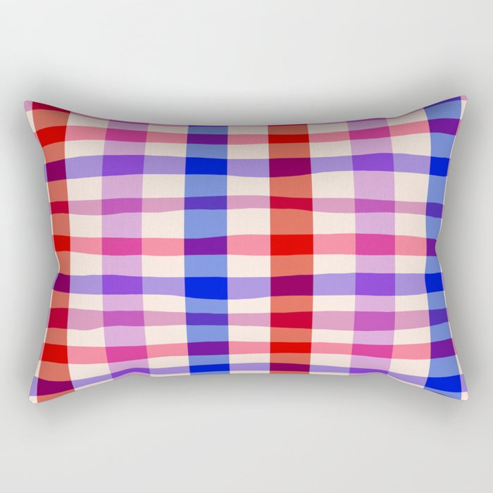 Summer Gingham Picnic  Rectangular Pillow Gallery Image 1