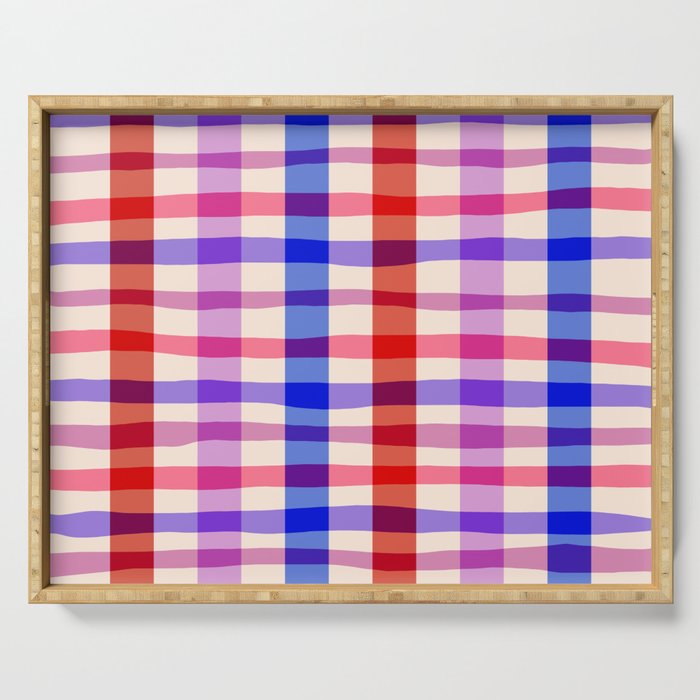 Summer Gingham Picnic  Serving Tray Gallery Image 1