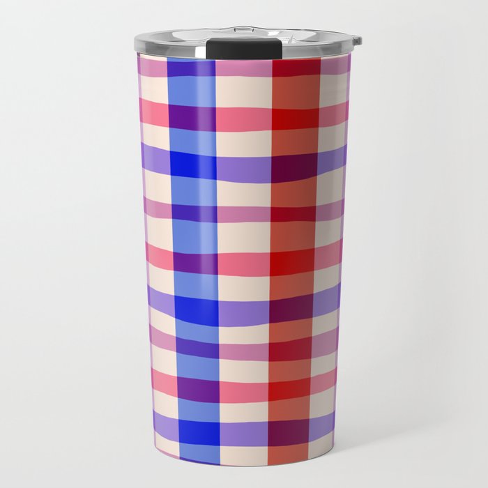 Summer Gingham Picnic  Travel Mug Gallery Image 1