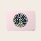 Sagittarius Peace Sign Bath Mat Gallery Image 1