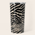 Modern Zebra Print Bold Monochrome Animal Pattern Abstract Jungle Travel Mug Gallery Image 1