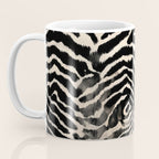 Modern Zebra Print Bold Monochrome Animal Pattern Abstract Jungle Coffee Mug Gallery Image 3
