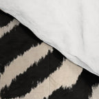 Modern Zebra Print Bold Monochrome Animal Pattern Abstract Jungle Comforter Gallery Image 4