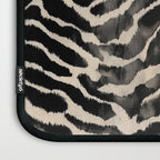 Modern Zebra Print Bold Monochrome Animal Pattern Abstract Jungle Laptop Sleeve Gallery Image 3